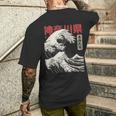 Vintage Ukiyo-E Japonés La Gran Ola De Kanagawa Hokusai Camiseta Hombre Estampado Espalda Regalos para él