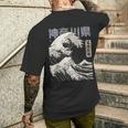Vintage Ukiyo-E Japonés La Gran Ola De Kanagawa Hokusai Camiseta Hombre Estampado Espalda Regalos para él