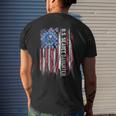 Vintage Usa American Flag Proud Us Seabee Daughter Military Mens Back Print T-shirt Gifts for Him
