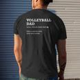 Volleyball Dad Definition Idea For Dad Mens Back Print T-shirt Gifts for Him