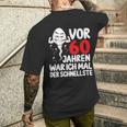 Vor 60 Jahren War Ich Mal Der Fastelste 60Th Birthday T-Shirt mit Rückendruck Geschenke für Ihn