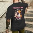 Vorsichtor Dem Frauchen Beagle T-Shirt mit Rückendruck Geschenke für Ihn