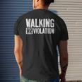 Walking Hr Violation Coworker Men's T-shirt Back Print Gifts for Him