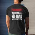 Warning Volleyball Dad Will Yell Loudly Volleyball-Player Mens Back Print T-shirt Gifts for Him