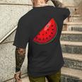 Watermelon Fruit Melon T-Shirt mit Rückendruck Geschenke für Ihn