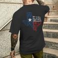Weapons Texas Flag Usa Texas T-Shirt mit Rückendruck Geschenke für Ihn