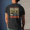 Weiner Dachshund Dad Drink Beer Hang With Dog Vintage Mens Back Print T-shirt Gifts for Him