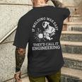 Welder If Welding Was Easy Quote Welder Men's T-shirt Back Print Gifts for Him