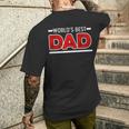 Weltbester Papaater Stolzer Daddy Mann Dad Familie Legende T-Shirt mit Rückendruck Geschenke für Ihn