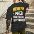 Wenn Ein Ein Imker Rennt Solltest Du Auch Bienenzüchter T-Shirt mit Rückendruck Geschenke für Ihn