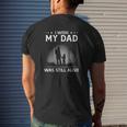 I Wish My Dad Was Still Alive Daughter Silhouette Dad Memorial Mens Back Print T-shirt Gifts for Him