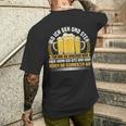 Wo Ich Geh & Steh Bierliebhaber & Biertrinker T-Shirt mit Rückendruck Geschenke für Ihn