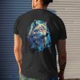 Wolf Moon Howling Lone Wolves Pack Of Wolves Men's T-shirt Back Print Gifts for Him
