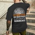 Work With Was Nicht Fitst Wird Matchend Macht T-Shirt mit Rückendruck Geschenke für Ihn