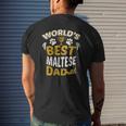 World's Best Maltese Dad Dog Owner Mens Back Print T-shirt Gifts for Him