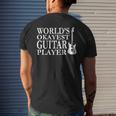 Worlds Okayest Guitar Player Mens Back Print T-shirt Gifts for Him