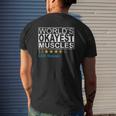 World's Okayest Muscles Fitness Mens Back Print T-shirt Gifts for Him