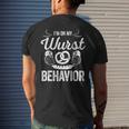 Wurst Behavior Oktoberfest German Festival Mens Back Print T-shirt Gifts for Him
