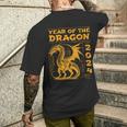 Year Of The Dragon 2024 Lunar New Year Chinese New Year 2024 Men's T-shirt Back Print Gifts for Him