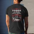 Yoder Blood Runs Through My Veins Mens Back Print T-shirt Gifts for Him