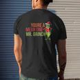Youre A Mean One Mr Grinch Ugly Christmas Sweater Mens Back Print T-shirt Gifts for Him
