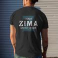 Zima Shirts Team Zima Lifetime Member Name Shirts Mens Back Print T-shirt Gifts for Him