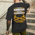 Zimmererer Und Kein Gynatzt Carpenter's T-Shirt mit Rückendruck Geschenke für Ihn