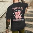 Zuhause Ist Wo Meine Schweinchen Sind Landwirt Schwin T-Shirt mit Rückendruck Geschenke für Ihn