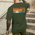 70S 80S Ca City Santa Cruz S T-Shirt mit Rückendruck Geschenke für Ihn