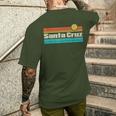 70S 80S Ca Retro Sunset Santa Cruz T-Shirt mit Rückendruck Geschenke für Ihn
