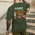 Alvarez Family Name Alvarez Family Christmas Men's T-shirt Back Print Gifts for Him