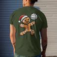 Cute Gingerbread Man Volleyball Christmas Kid Boys Men's T-shirt Back Print Gifts for Him