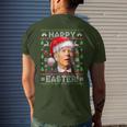 Santa Joe Biden Happy Easter Ugly Christmas Men's T-shirt Back Print Gifts for Him