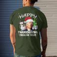 Happy Thanksgiving Trick Or Treat Joe Biden Santa Christmas Men's T-shirt Back Print Gifts for Him