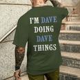 I'm Dave Doing Dave Things Christmas Men's T-shirt Back Print Gifts for Him