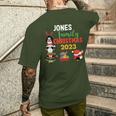 Jones Family Name Jones Family Christmas Men's T-shirt Back Print Gifts for Him
