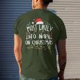Most Likely To Nap On Christmas Award-Winning Relaxation Men's T-shirt Back Print Gifts for Him