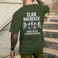 Mackenzie Clan Christmas Scottish Family Name Party Men's T-shirt Back Print Gifts for Him