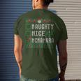 Mcnamara Family Name Naughty Nice Mcnamara Christmas List Men's T-shirt Back Print Gifts for Him