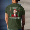 Merry 4Th Of Easter Joe Biden Christmas Ugly Sweater Men's T-shirt Back Print Gifts for Him