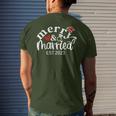 Merry & Married 2023 First Christmas Couple Matching Men's T-shirt Back Print Gifts for Him