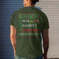 Nice Naughty Argentinian Christmas Checklist Argentina Men's T-shirt Back Print Gifts for Him