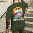 Santa Cruz California Vintage Retro S T-Shirt mit Rückendruck Geschenke für Ihn