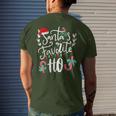 Santas Favorite Ho Christmas Santa Hat Xmas Pajamas Men's T-shirt Back Print Gifts for Him