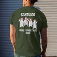 Santiago Family Name Santiago Family Christmas Men's T-shirt Back Print Gifts for Him