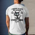 100 Days Of School It's Fine I'm Fine Everything Is Fine Men's T-shirt Back Print Gifts for Him