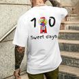 100 Süße Schultage Kaugummiautomat Lehrerin Studentin T-Shirt mit Rückendruck Geschenke für Ihn