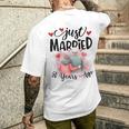 50Th Wedding Anniversary Just Married 50 Years Ago Couple Men's T-shirt Back Print Gifts for Him