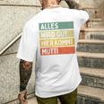 Alles Wird Gut Hier Kommt Mutti Retrointage First Name Saying T-Shirt mit Rückendruck Geschenke für Ihn