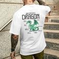 Anatomy Of A Dragon Lover For Women Reptile 2 Men's T-shirt Back Print Gifts for Him